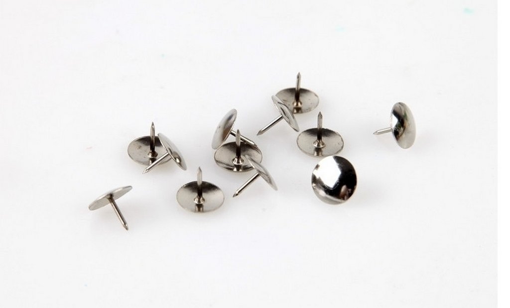 Кнопки никелированные 11 мм 100 шт/уп Attomex