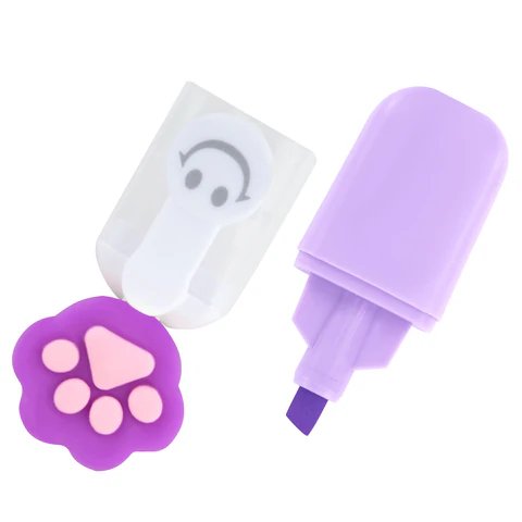 Набор текст-маркеров  6 шт FUNSTER "Лапки" с топперами 1-4 мм (ассорти)