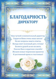 Благодарность "Директору"