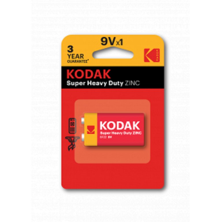 Батарейка солевая 6F22 BP1 9В KODAK SUPER HEAVY DUTY Крона