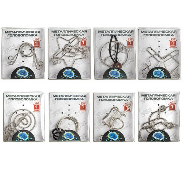 Головоломка из металла (ассорти) Золотая сказка