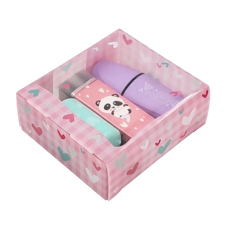 Набор канц. пренадлежностей "SWEET PANDA" 3 предмента микс