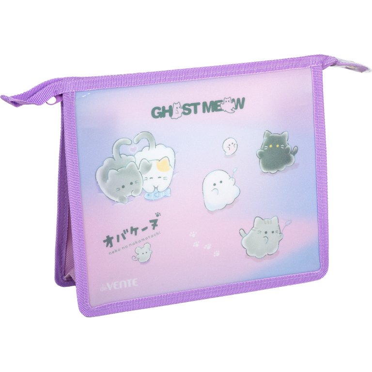 Папка для тетрадей А5 на молнии deVENTE "Chost Meow" с расширением 80мм