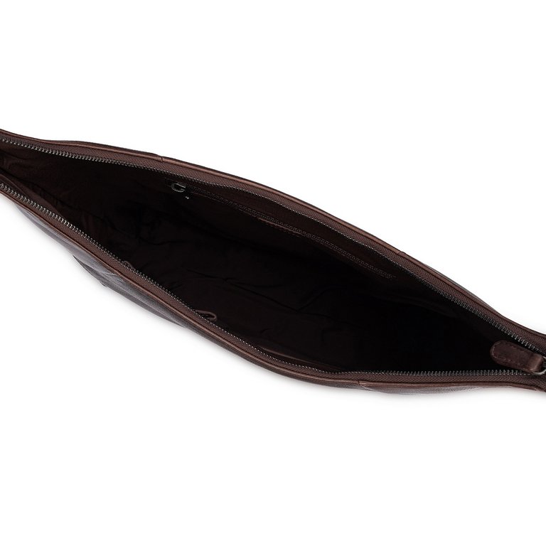 Сумка женская Dr.Koffer 42х30х10см см, нат.кожа коричневая