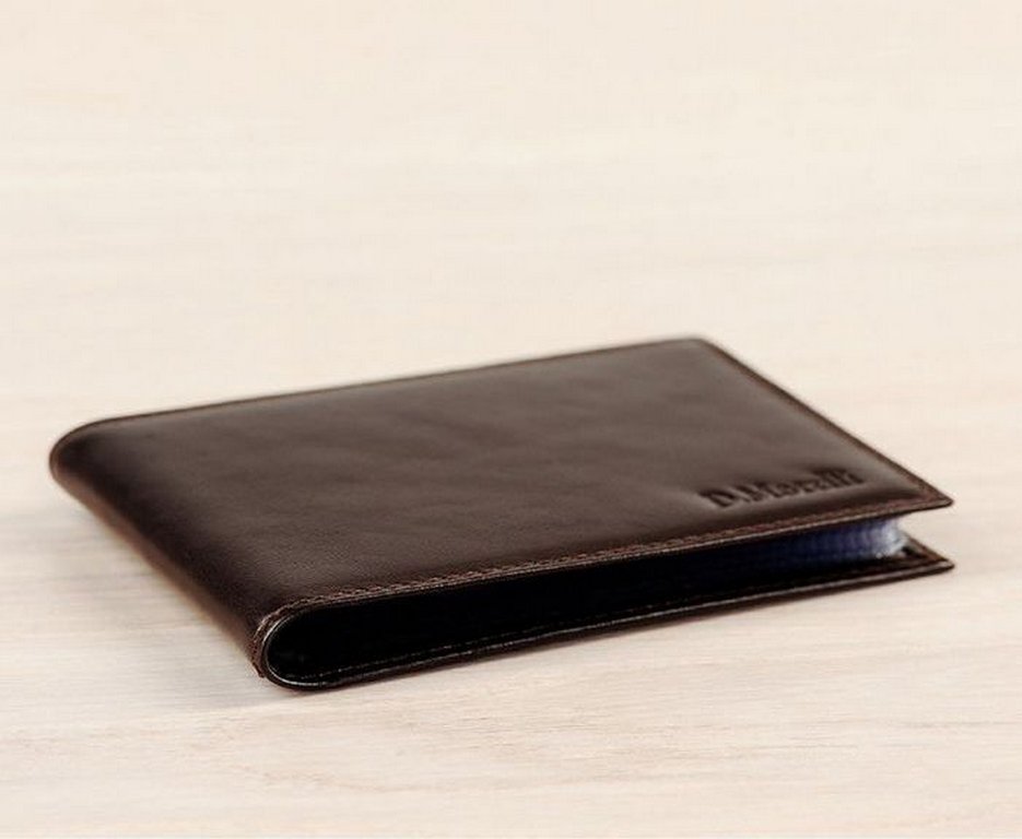 Визитница на 32 визитки D.Morelli "Brown gl", нат.кожа