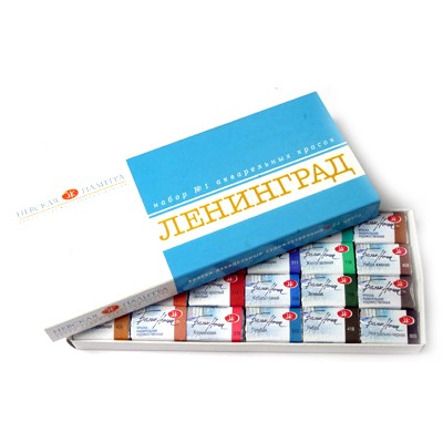 Краски акварельные художественные 24 цв. Невская палитра "Ленинград-1" в кюветах по 2,5 мл