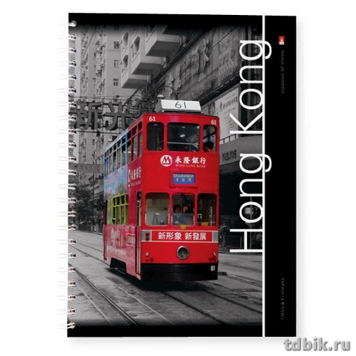 Тетрадь 80 лист кл. А4 на гребне "ГОРОДА"