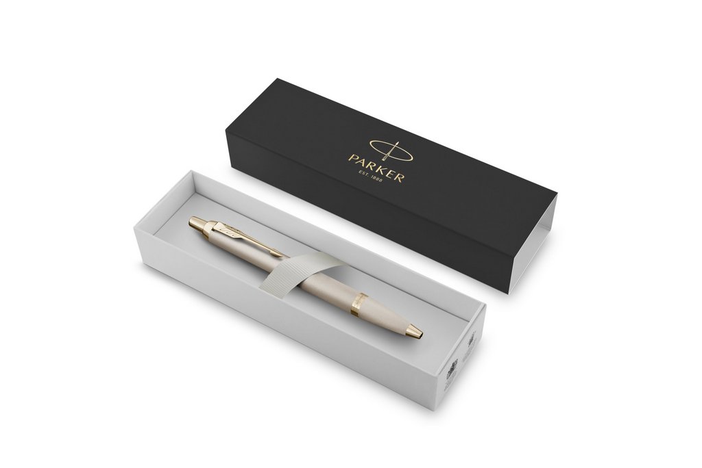 Ручка шариковая Parker IM Professionals Monochrome Champagne синяя, 1,0 мм