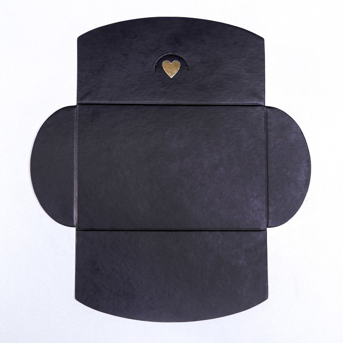 Конверт (для подарочного сертификата) с тиснением черный