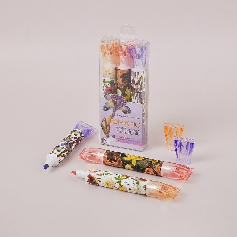 Набор текст-маркеров  3 шт  Bruno Visconti "Flora" с запахом