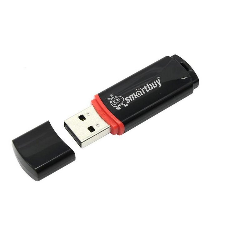 Флеш-диск  8Gb  Smart Buy "Crown" USB 2.0, черный