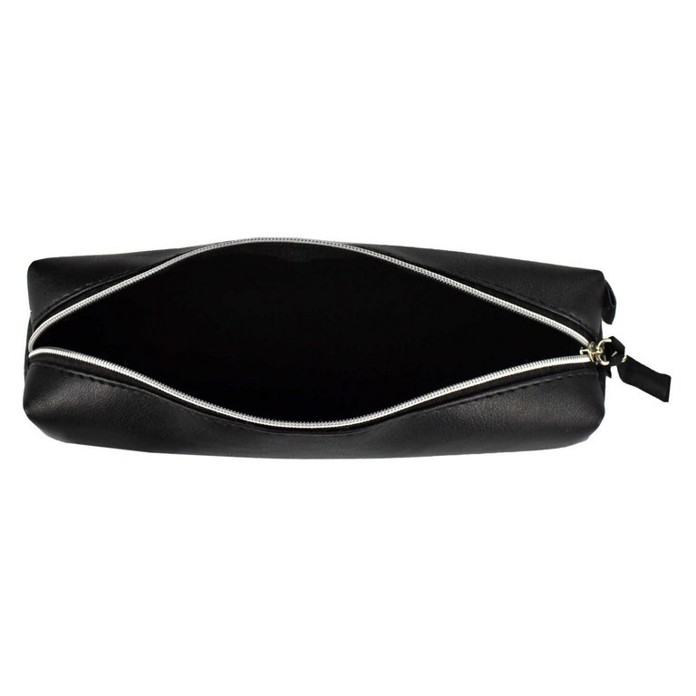 Пенал  универсальный  Феникс + "Фразы с характером" 205*50*40 мм (кожзам), черный