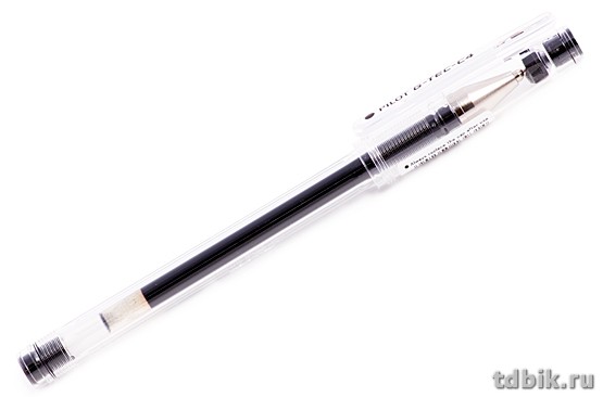 Ручка гелевая Pilot  0,4мм черная (стерж.129мм, линия 0,2мм)