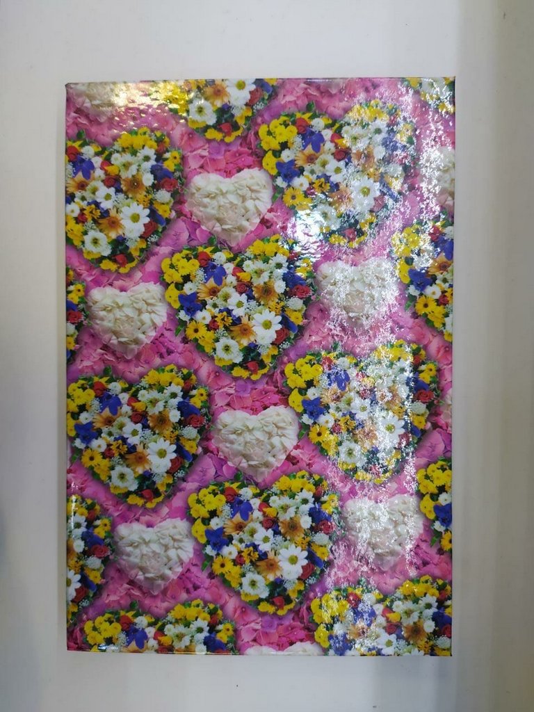 Блокнот А5  70л., 120*180 мм, ламинированный "Сердечки"