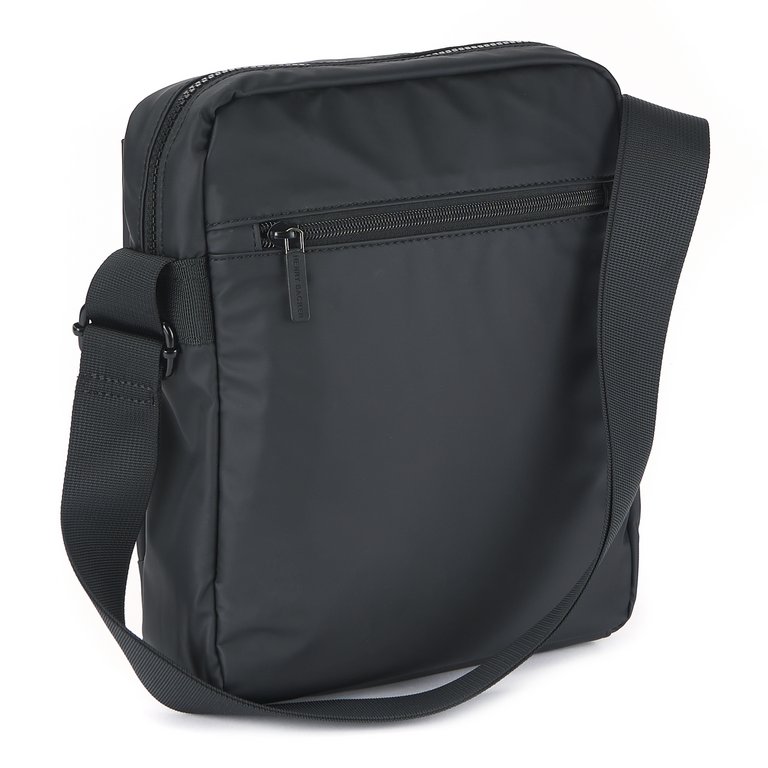 Сумка мужская Henry Backer полиэстер, на плечевом ремне, черная