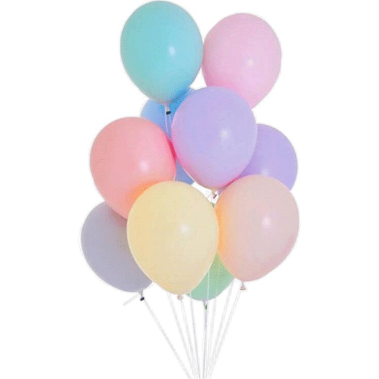 Шар воздушный 10 дюймов (25см) без рисунка пастельные (ассорти) deVENTE
