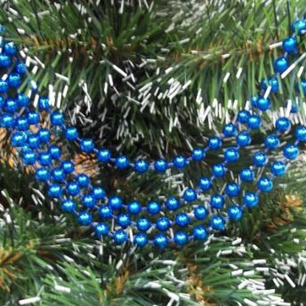Бусы цвет синий, 2,7 м