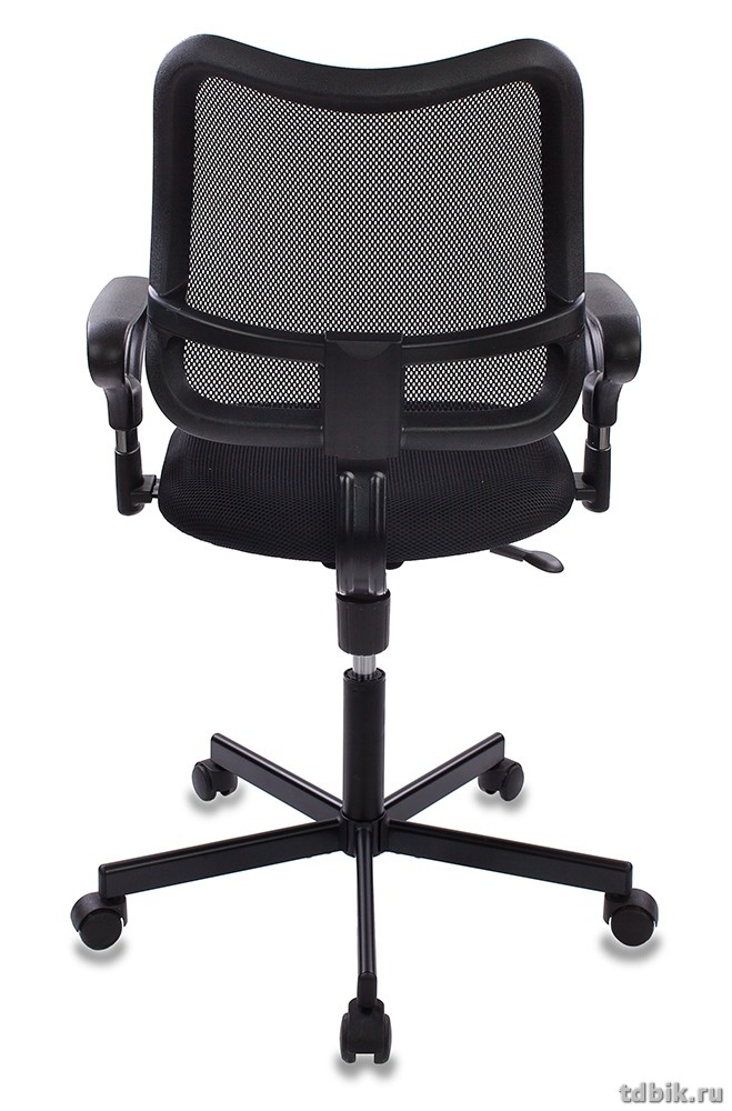 Кресло оператора Бюрократ CH-799M/TW-11 (спинка сетка, сиденье ткань, крестовина металл, цв. Черный)