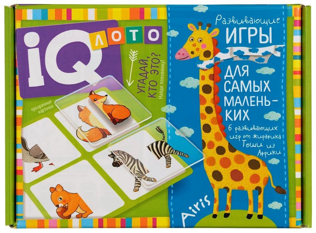 Лото пластиковое "Угадай, кто это? Найди половину" 2+ Airis-Press