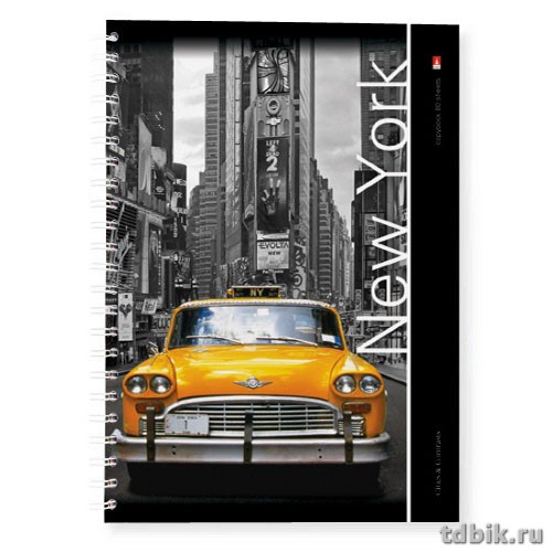 Тетрадь 80 лист кл. А4 на гребне "ГОРОДА"