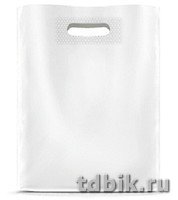 Пакет пробивной 38*50см (60 мкм) ПВД белый без рисунка