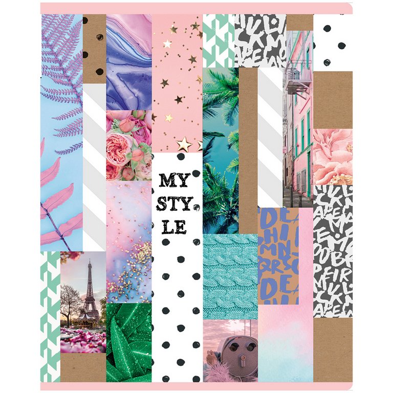 Тетрадь 48 лист кл. А5 на скрепке BG "My style", выбор. лак