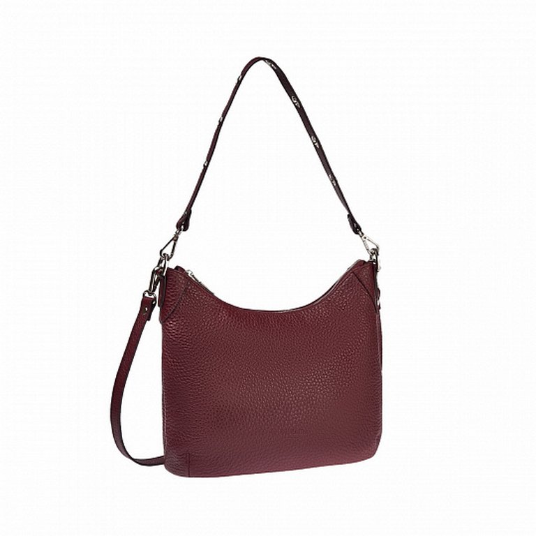 Сумка женская Dr.Koffer 30*20*10 см, нат. кожа, бордо