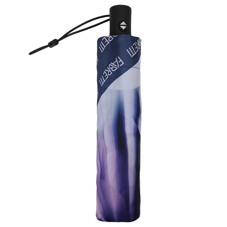 Зонт женский автомат Fabretti, 3 сложения, эпонж, фиолетовый