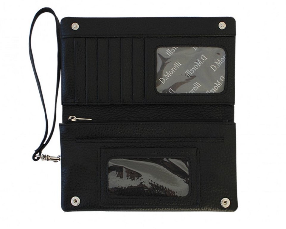 Портмоне D.Morelli "Duo-2" нат. кожа, черно-белое