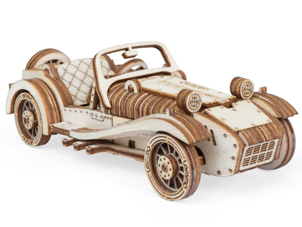 Сборная модель из дерева  103 дет. "Автомобиль Родстер" 150*60*50мм