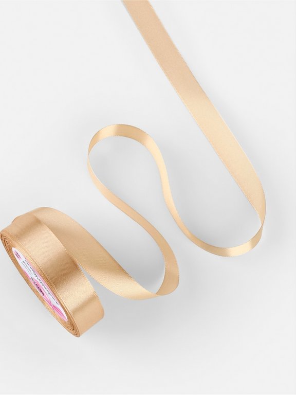 Лента атласная 2,0см*23м, цв. бежевый  ART UZOR