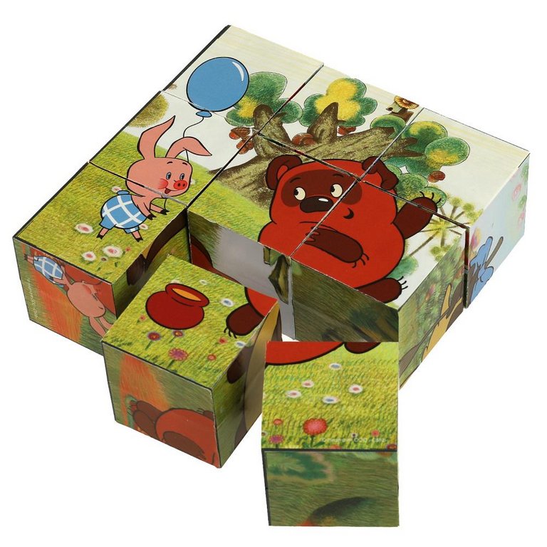 Игра развивающая Кубики "Союзмультфильм. Винни-пух" Умные игры (9 кубиков)