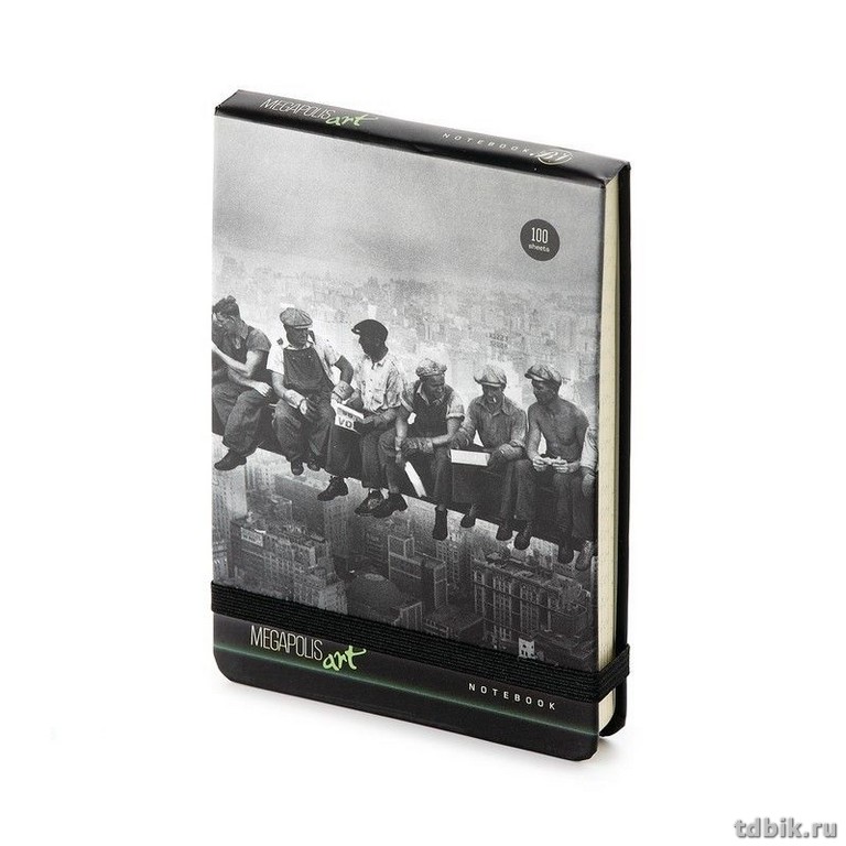 Блокнот А5 200л., 148*210 мм, обложка на резинке "Megapolis Art. Стоп-кадр"