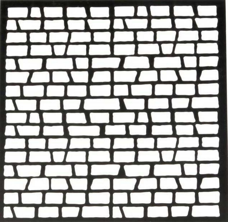 Трафарет "Кирпичики" 15*15см