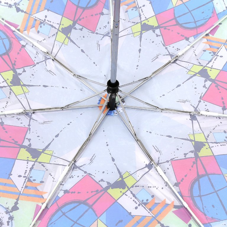 Зонт женский суперавтомат Fabretti, мини , 3 сложения, эпонж