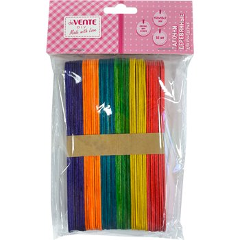 Палочки деревянные цветные 15см deVENTE 50 шт/уп