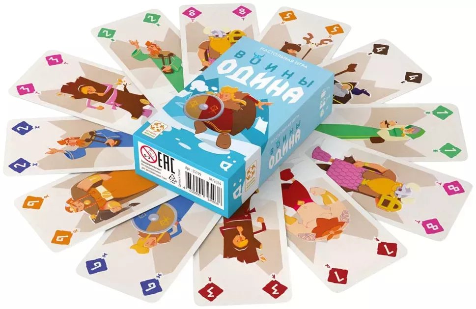 Игра настольная  .7+ с карточками "Воины Одина" Стиль Жизни