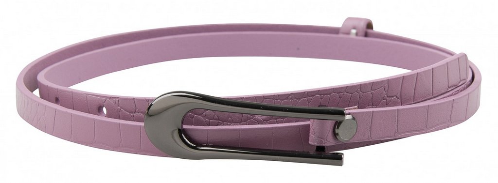 Ремень Alliance нат. кожа,  ширина 12мм, сиреневый