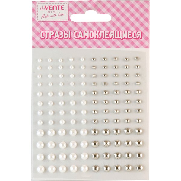 Стразы самоклеящиеся "Жемчуг"  (ассорти) deVENTE