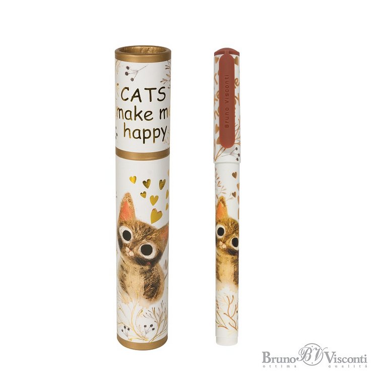 Ручка шариковая Bruno Visconti в тубусе "DreamWrite "LOVE ME.Сказочный день"