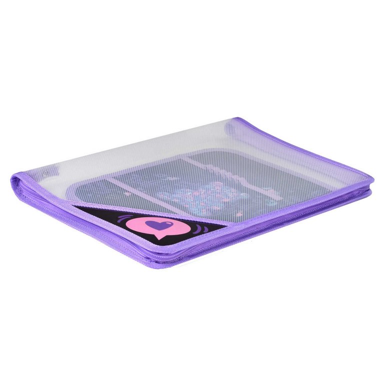 Папка для труда (А4) "МАРМЕЛАДНЫЙ МИШКА" молния, внутренний разделитель с держателями