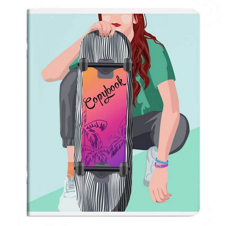 Тетрадь 48 лист кл. А5 на скрепке "МОЛОДЁЖНЫЙ СТИЛЬ"