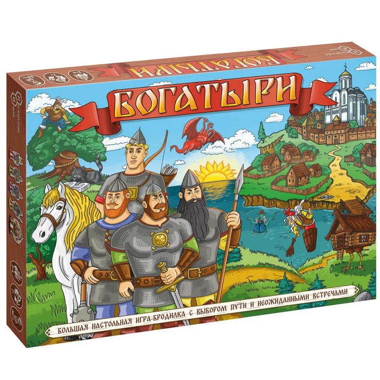 Игра настольная  Ходилка "Богатыри" Нескучные игры 7+