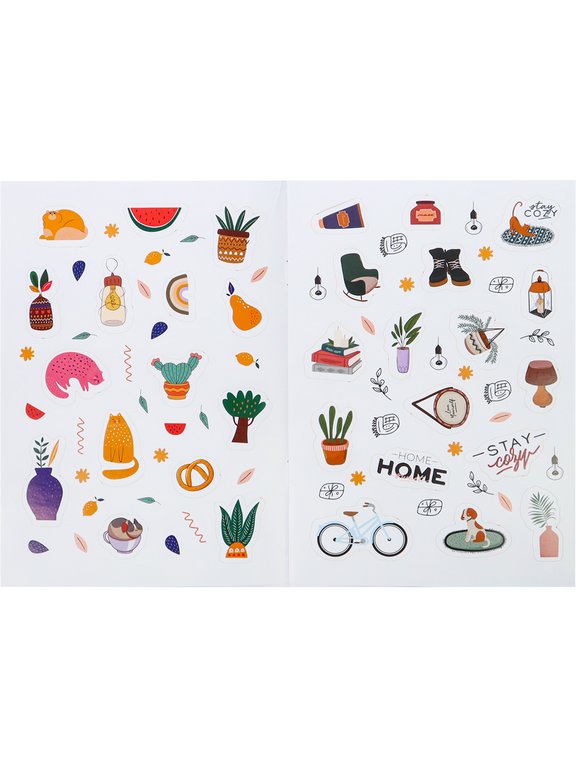 Набор наклеек 220 шт, "Хюгге и кошечки"  MILAND