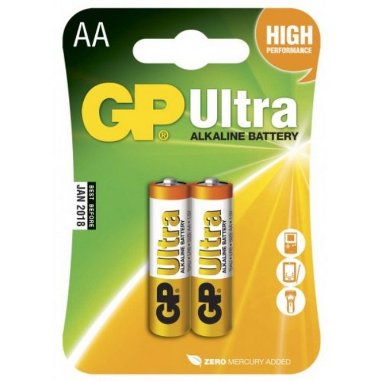 Батарейка щелочная LR-06 AA GP Ultra Alkaline