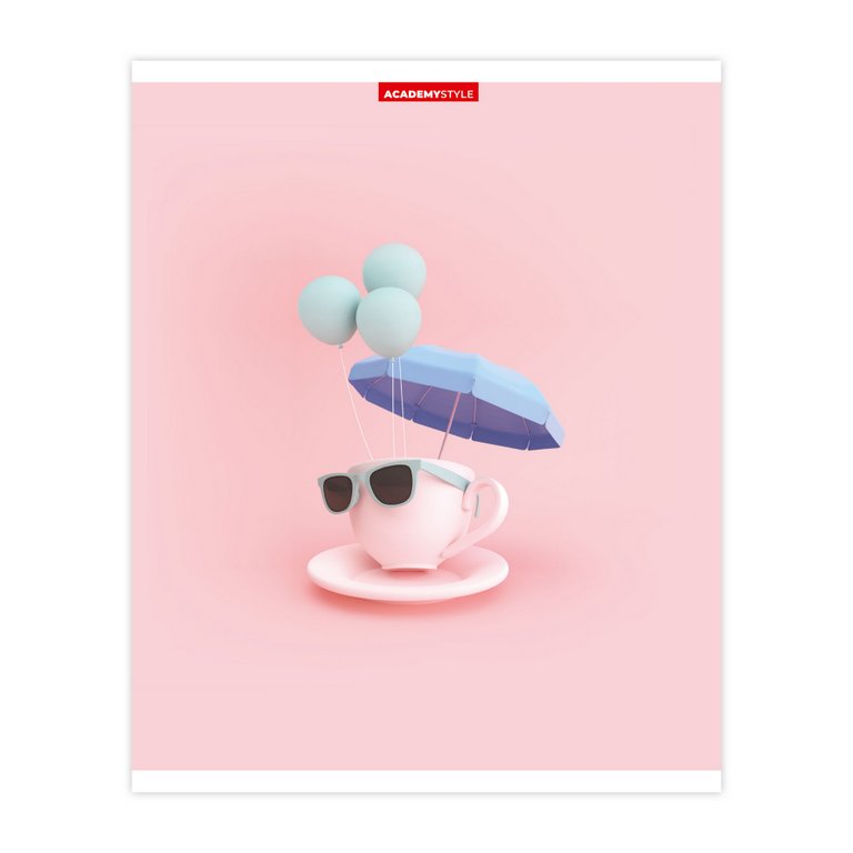 Тетрадь 96 лист кл. А5 на скрепке "Абсурд"