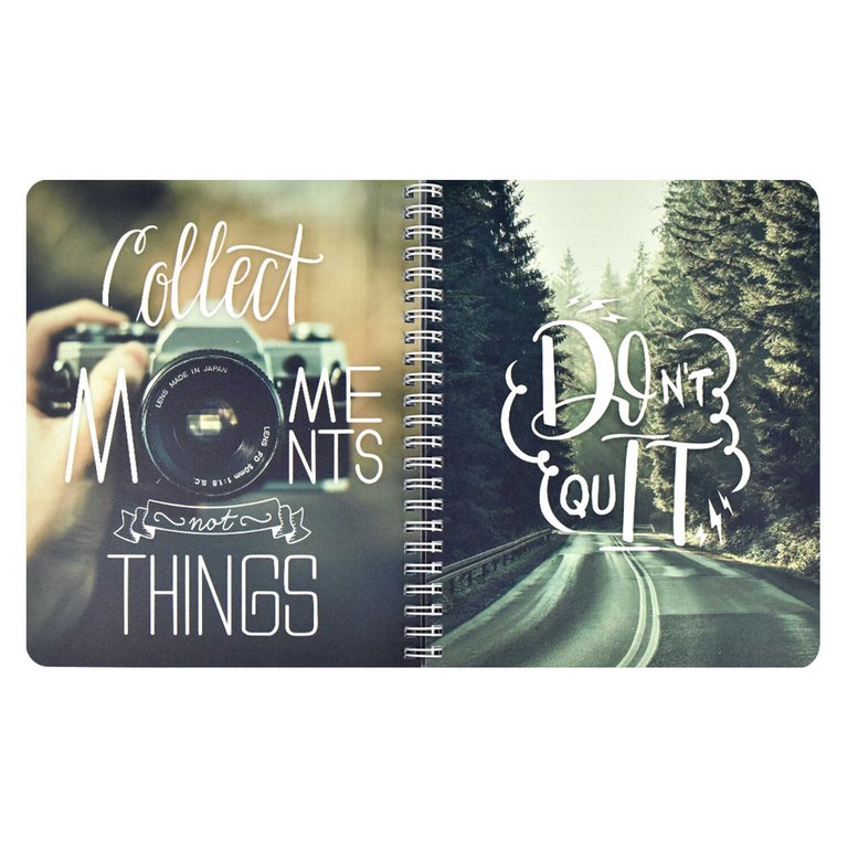 Тетрадь двойная  96 лист кл./лин. А5 на гребне "Double book" ЦИТАТА ДНЯ