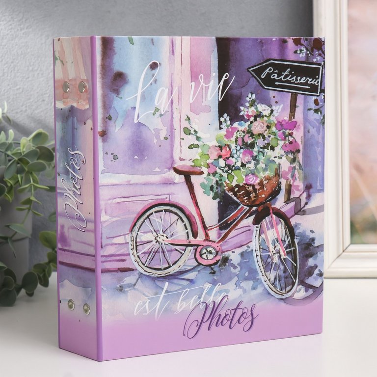 Фотоальбом магнитные листы 20шт, 23*28см "Париж" твердая обложка, спираль