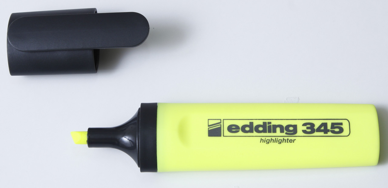 Текст-маркер Edding желтый