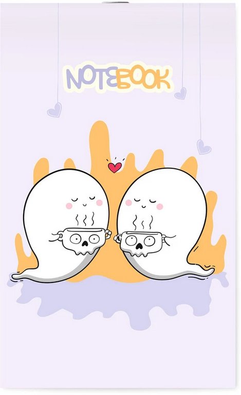 Блокнот А6  30л., 105*148 мм, на скрепке Lamark "Привидешки"